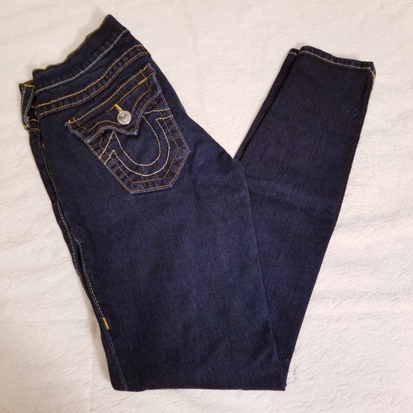 ๐ป True Religion Dark Wash Low-Rise Skinny Jeans - Picture 2 of 8